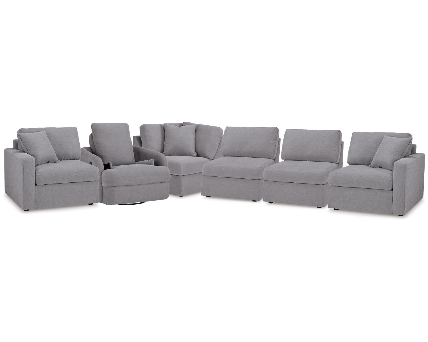 Modmax 5-Piece Sectional and Swivel Glider Recliner