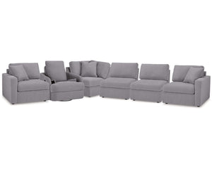 Sillón reclinable giratorio seccional de 5 piezas Modmax