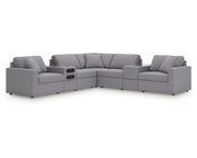 Modmax 7-Piece Balanced Sectional with Audio and Storage Consoles