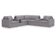 Modmax 7-Piece Balanced Sectional with Audio and Storage Consoles
