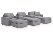 Modmax 5-Piece Sectional and 3 Ottomans