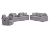 Modmax 3-Piece Sectional Sofa, 2-Piece Sectional Loveseat and Swivel Glider Recliner