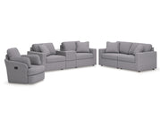 Modmax 3-Piece Sectional Sofa, 2-Piece Sectional Loveseat and Swivel Glider Recliner