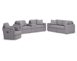 Modmax 3-Piece Sectional Sofa, 2-Piece Sectional Loveseat and Swivel Glider Recliner
