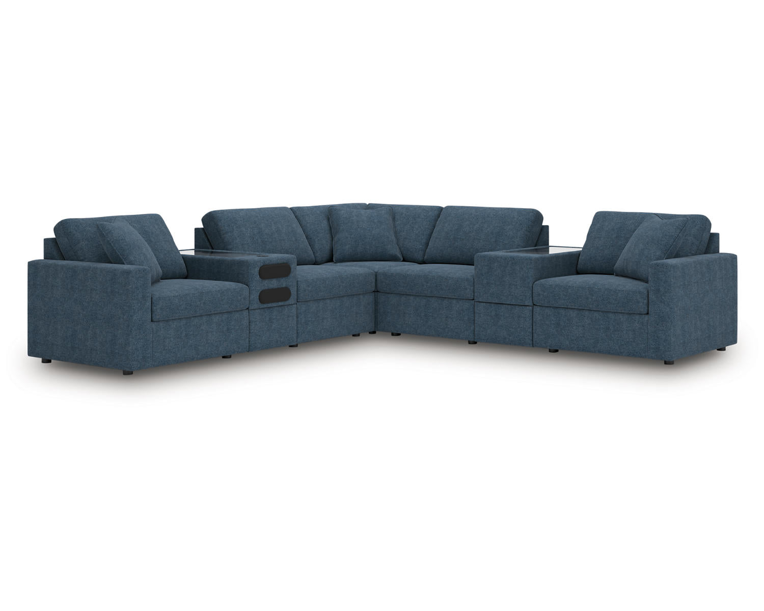 Modmax 7-Piece Balanced Sectional with Audio and Storage Consoles