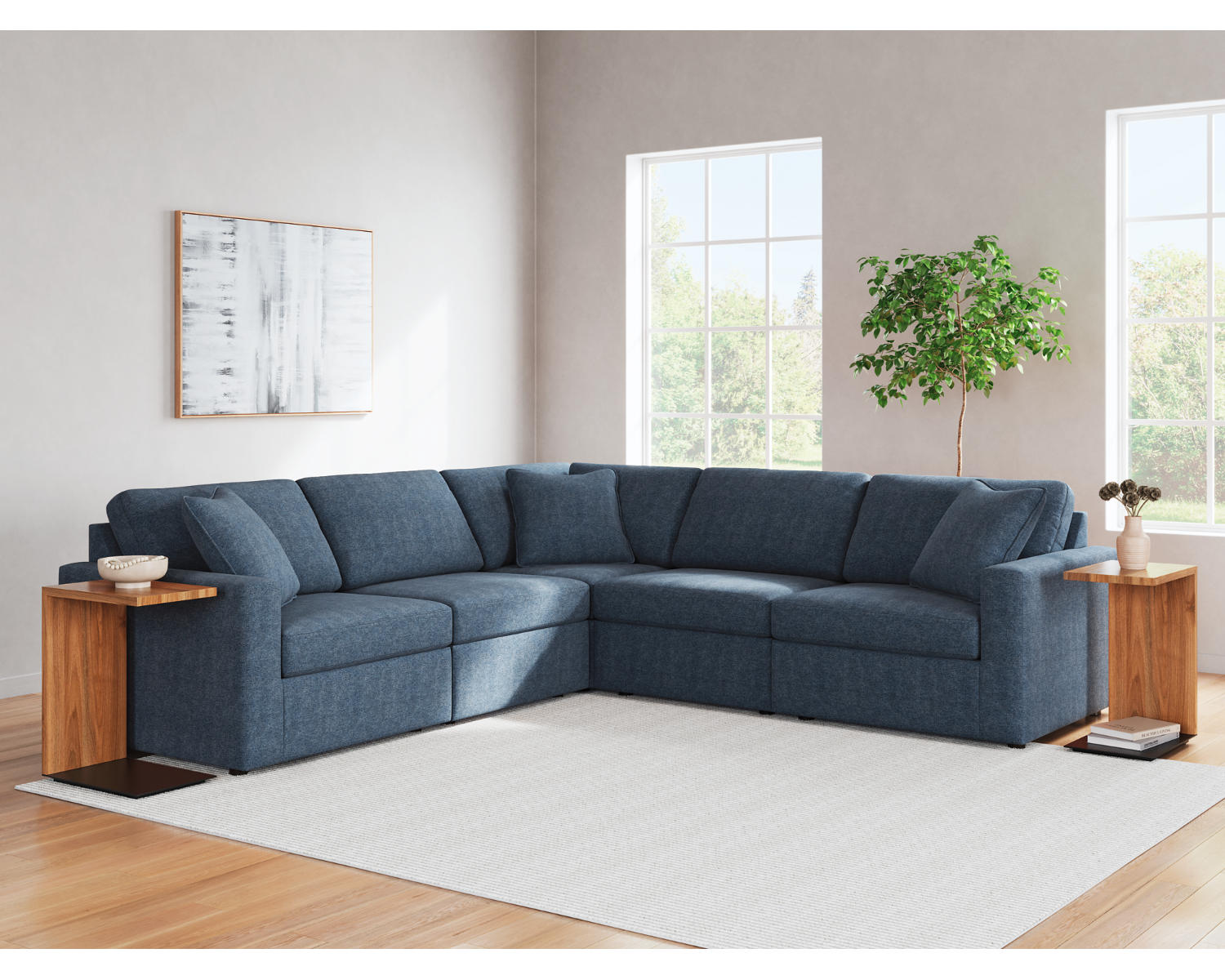 Modmax 5-Piece Sectional and Swivel Glider Recliner