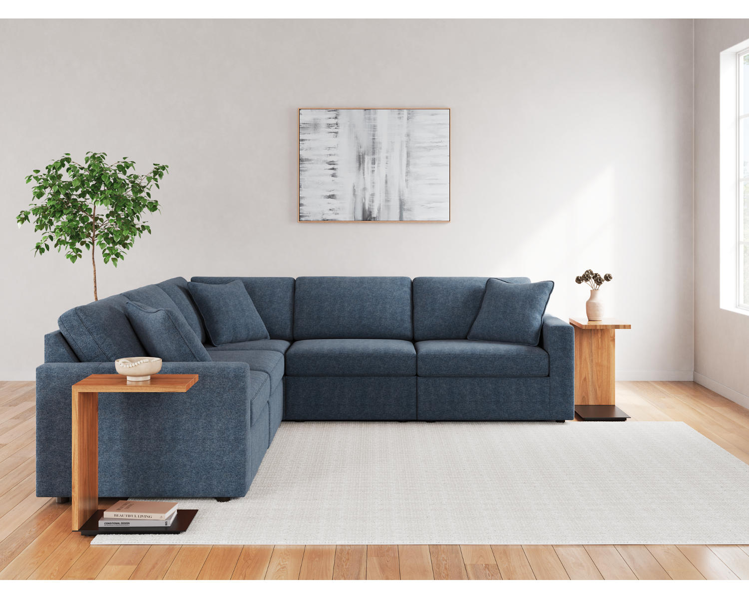 Modmax 5-Piece Sectional and Swivel Glider Recliner