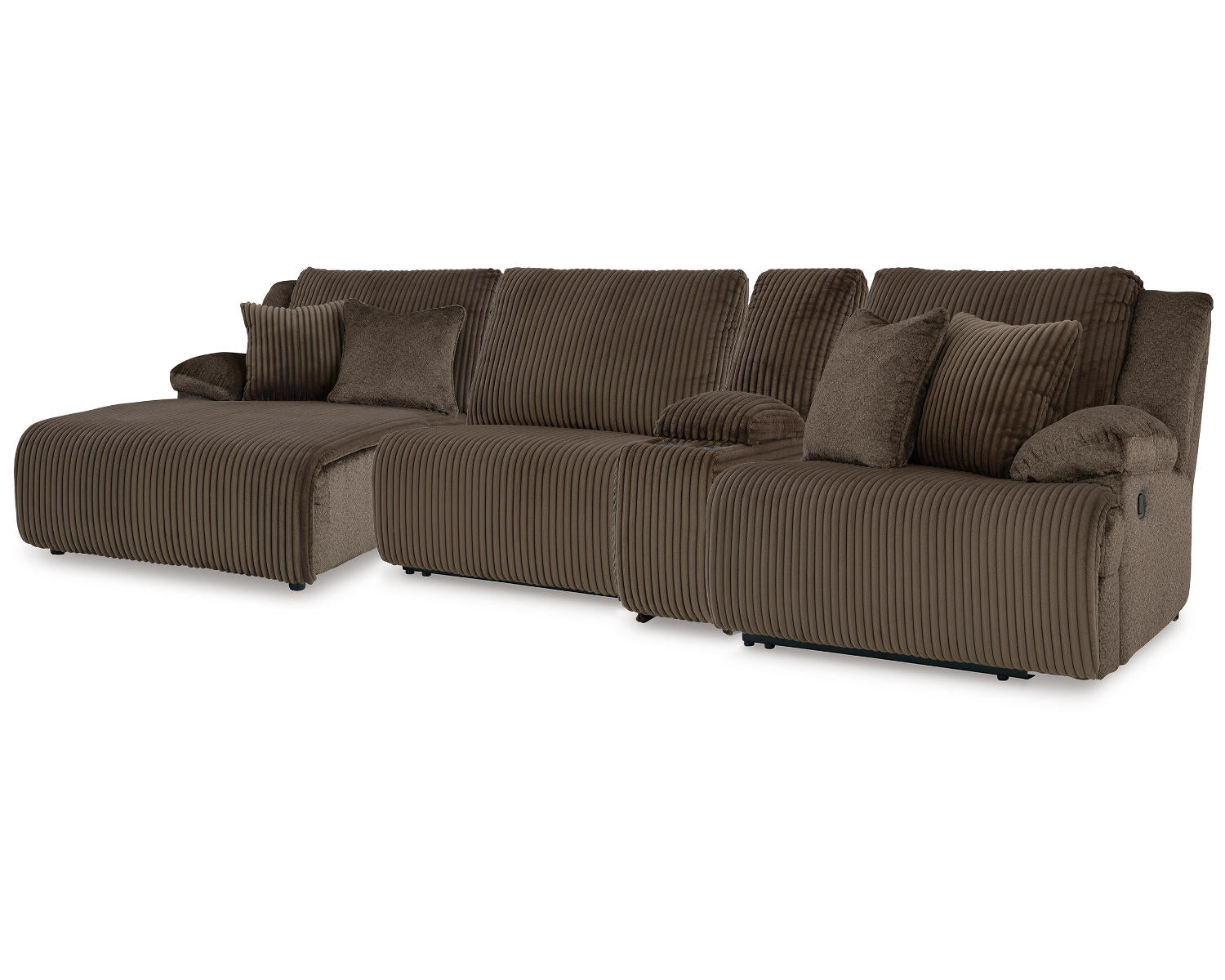 Top Tier 4-Piece Reclining Sectional with Chaise