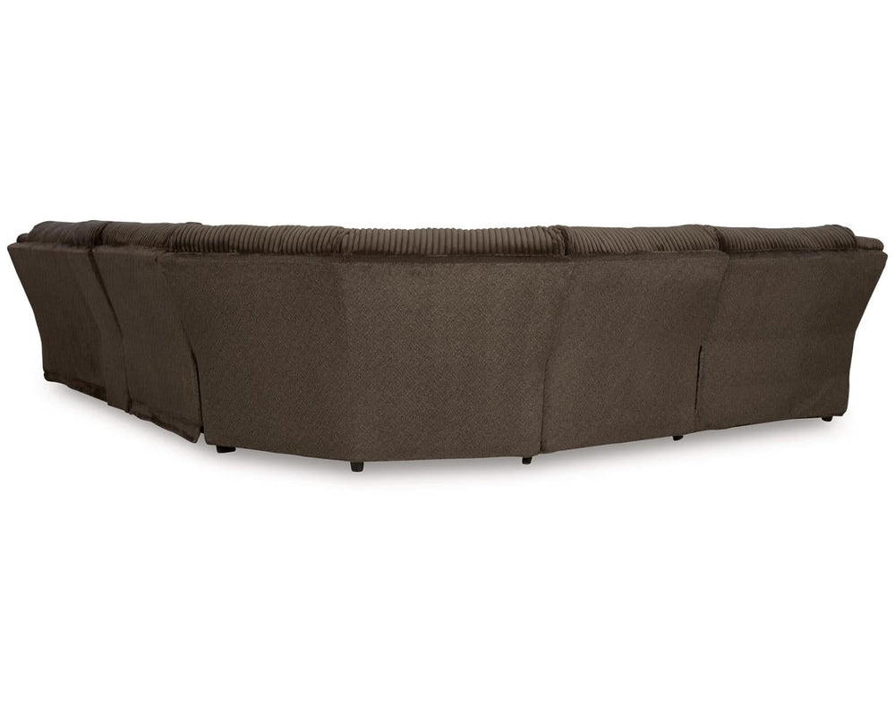 Seccional reclinable de 6 piezas de primer nivel con chaise longue