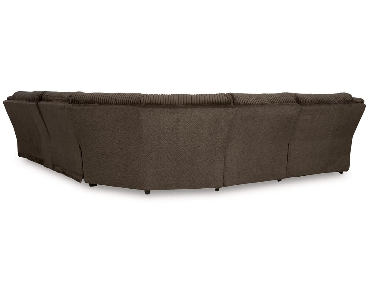 Seccional reclinable de 6 piezas de primer nivel con chaise longue