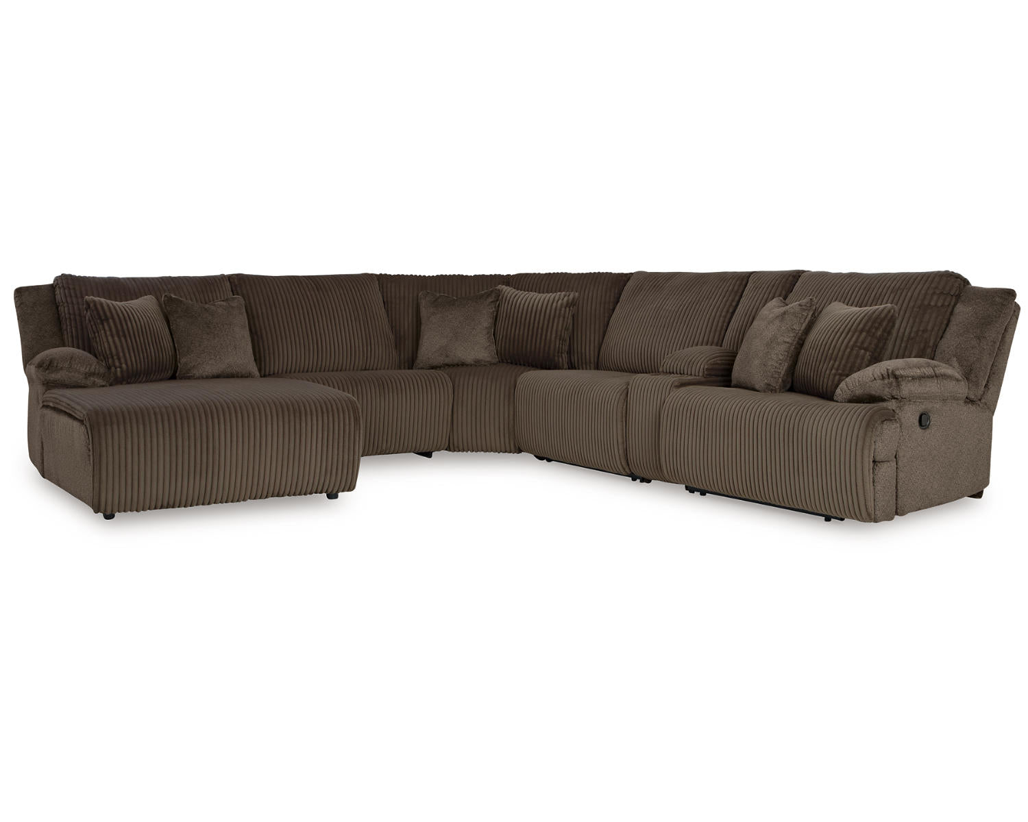 Top Tier 6-Piece Reclining Sectional with Chaise