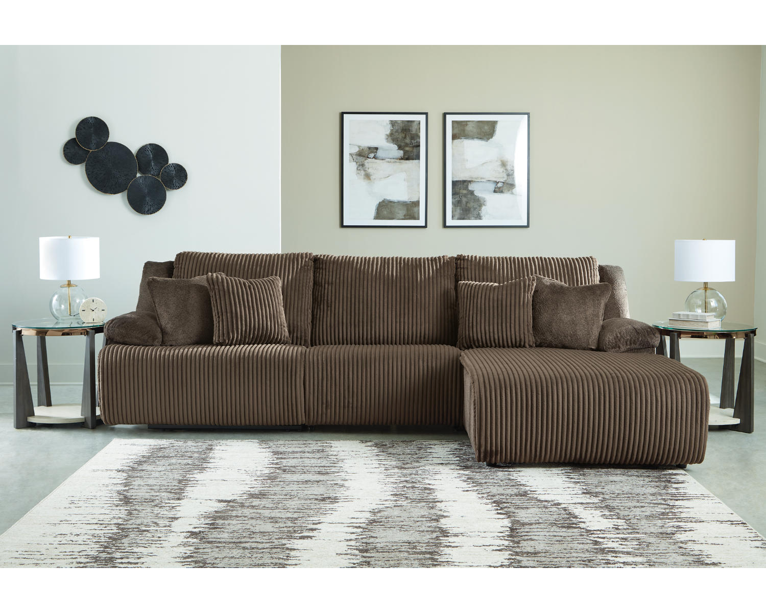 Top Tier 3-Piece Sectional Sofa Chaise