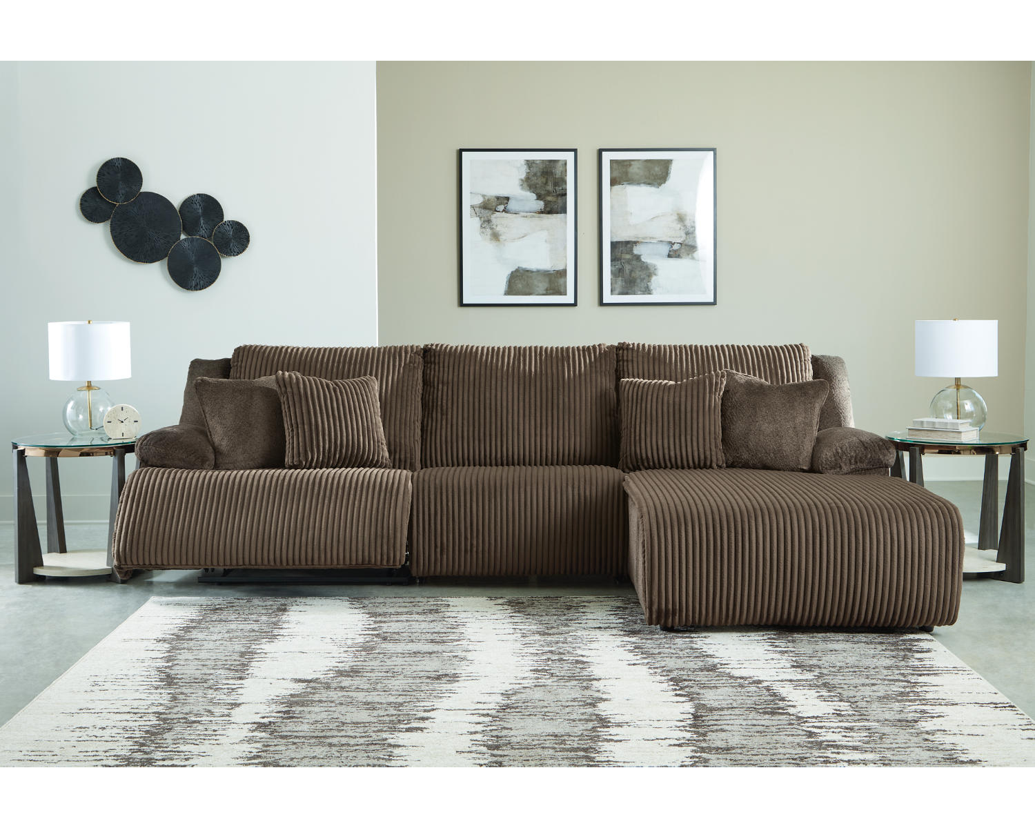 Top Tier 3-Piece Sectional Sofa Chaise