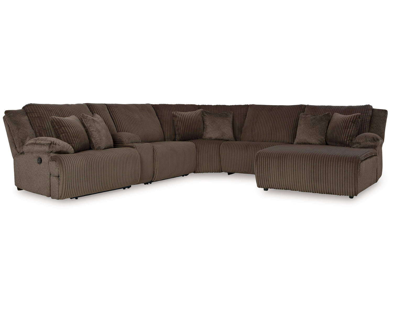 Top Tier 6-Piece Reclining Sectional with Chaise