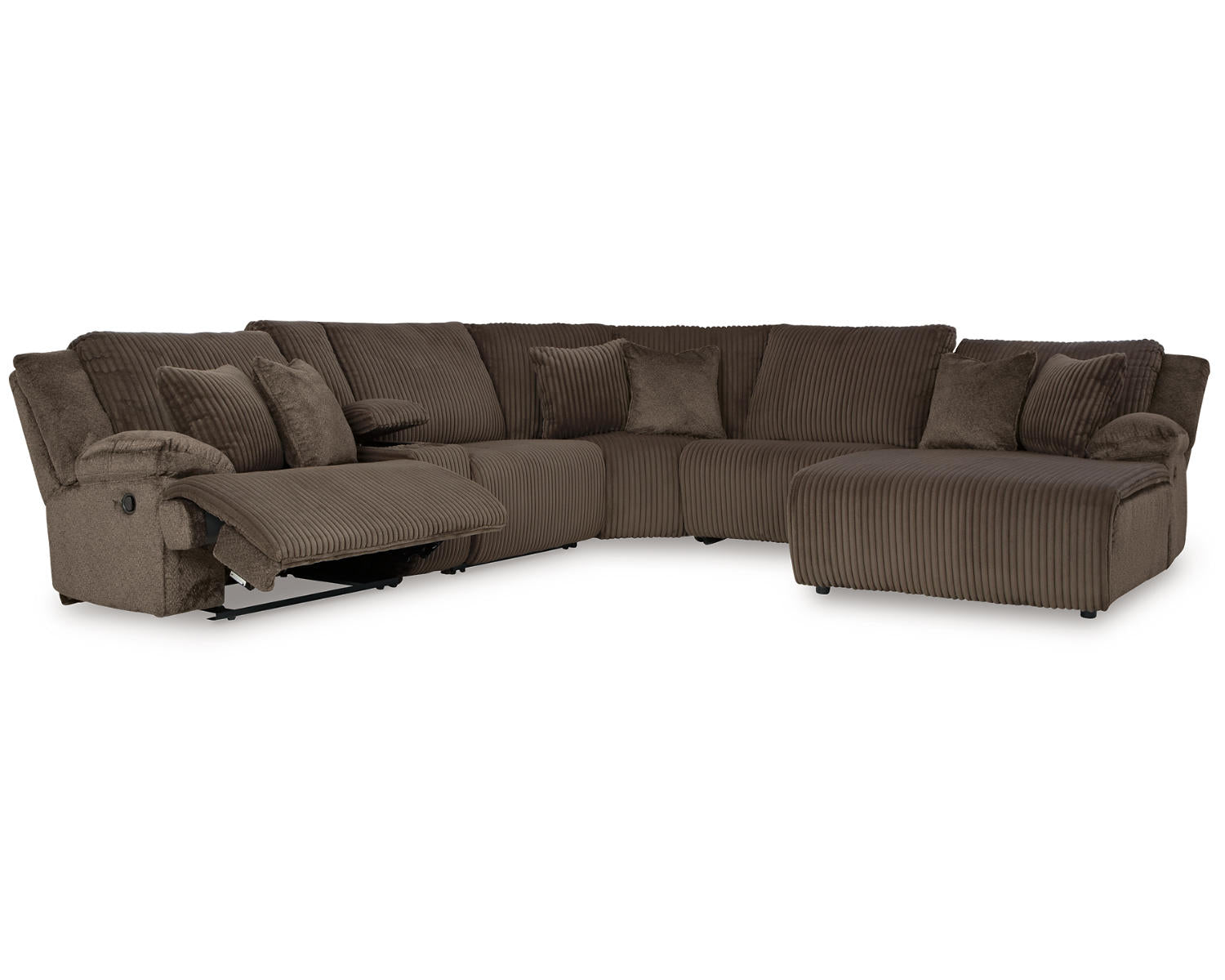 Top Tier 6-Piece Reclining Sectional with Chaise