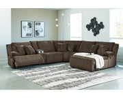 Top Tier 6-Piece Reclining Sectional with Chaise