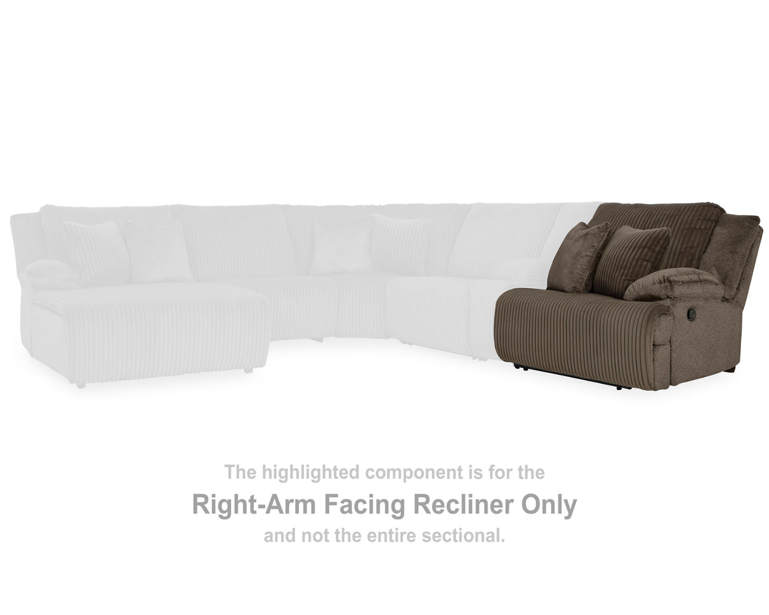 Top Tier Right-Arm Facing Recliner