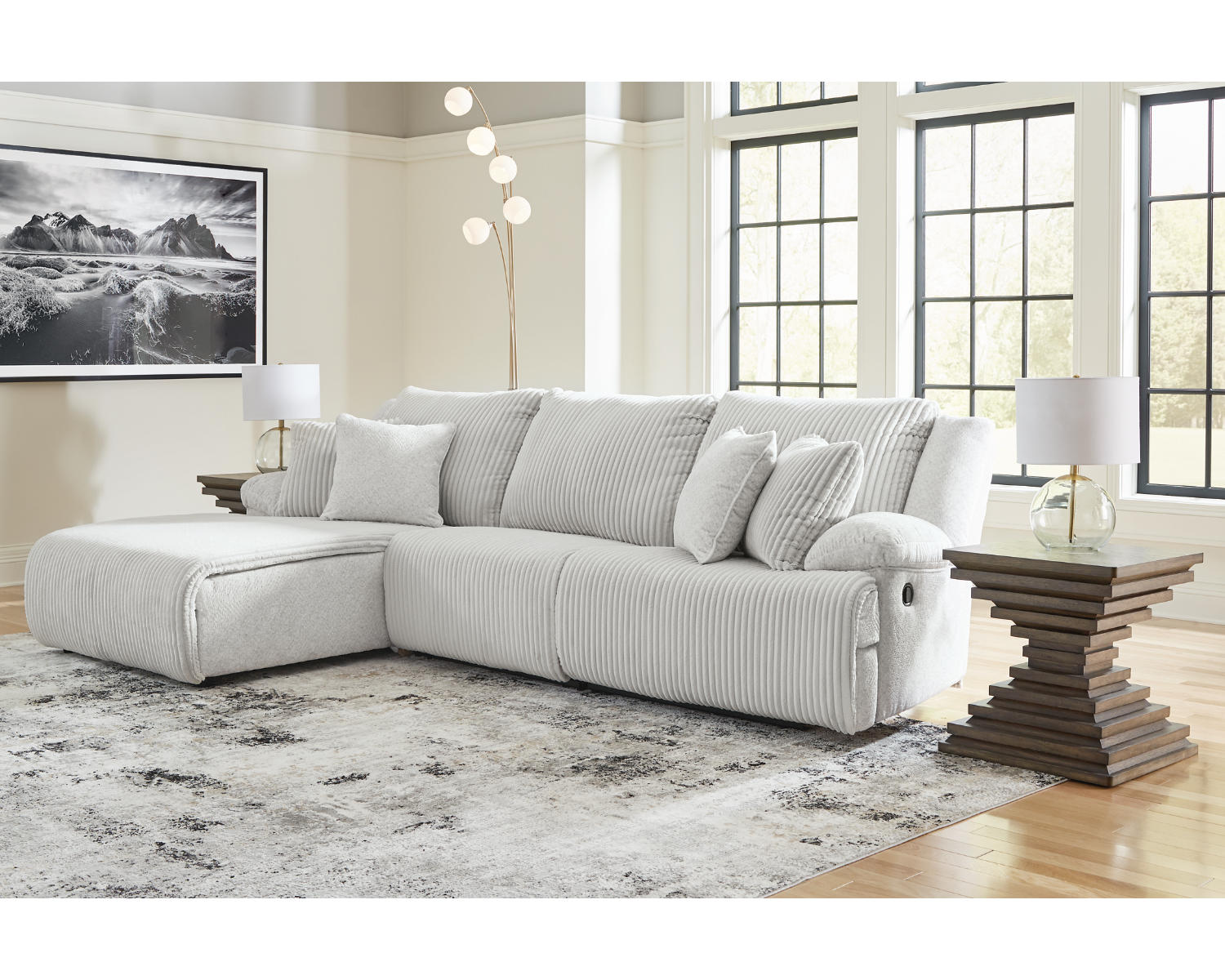 Top Tier 3-Piece Sectional Sofa Chaise