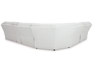 Seccional reclinable de 6 piezas de primer nivel con chaise longue