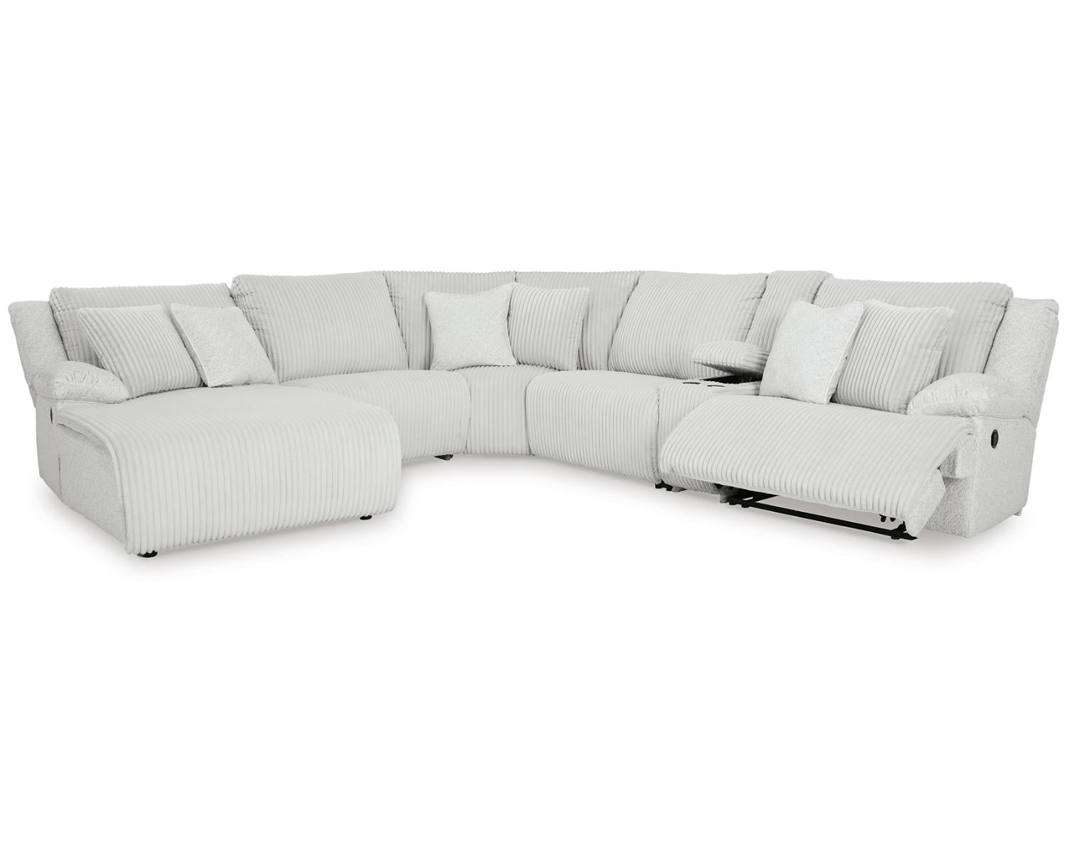 Top Tier 6-Piece Reclining Sectional with Chaise