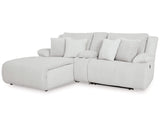 Sofá seccional reclinable de 3 piezas de primera calidad con chaise longue