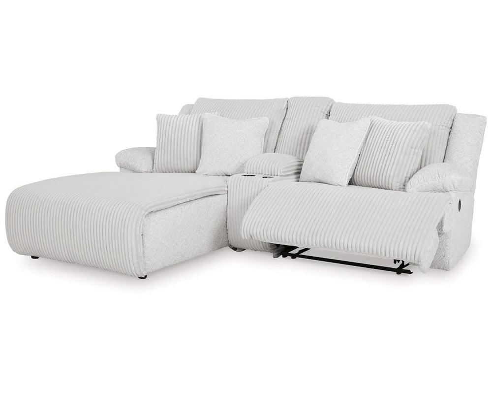 Sofá seccional reclinable de 3 piezas de primera calidad con chaise longue