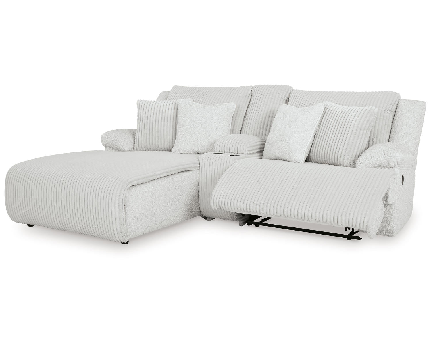 Top Tier 3-Piece Reclining Sectional Sofa with Chaise