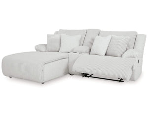 Sofá seccional reclinable de 3 piezas de primera calidad con chaise longue