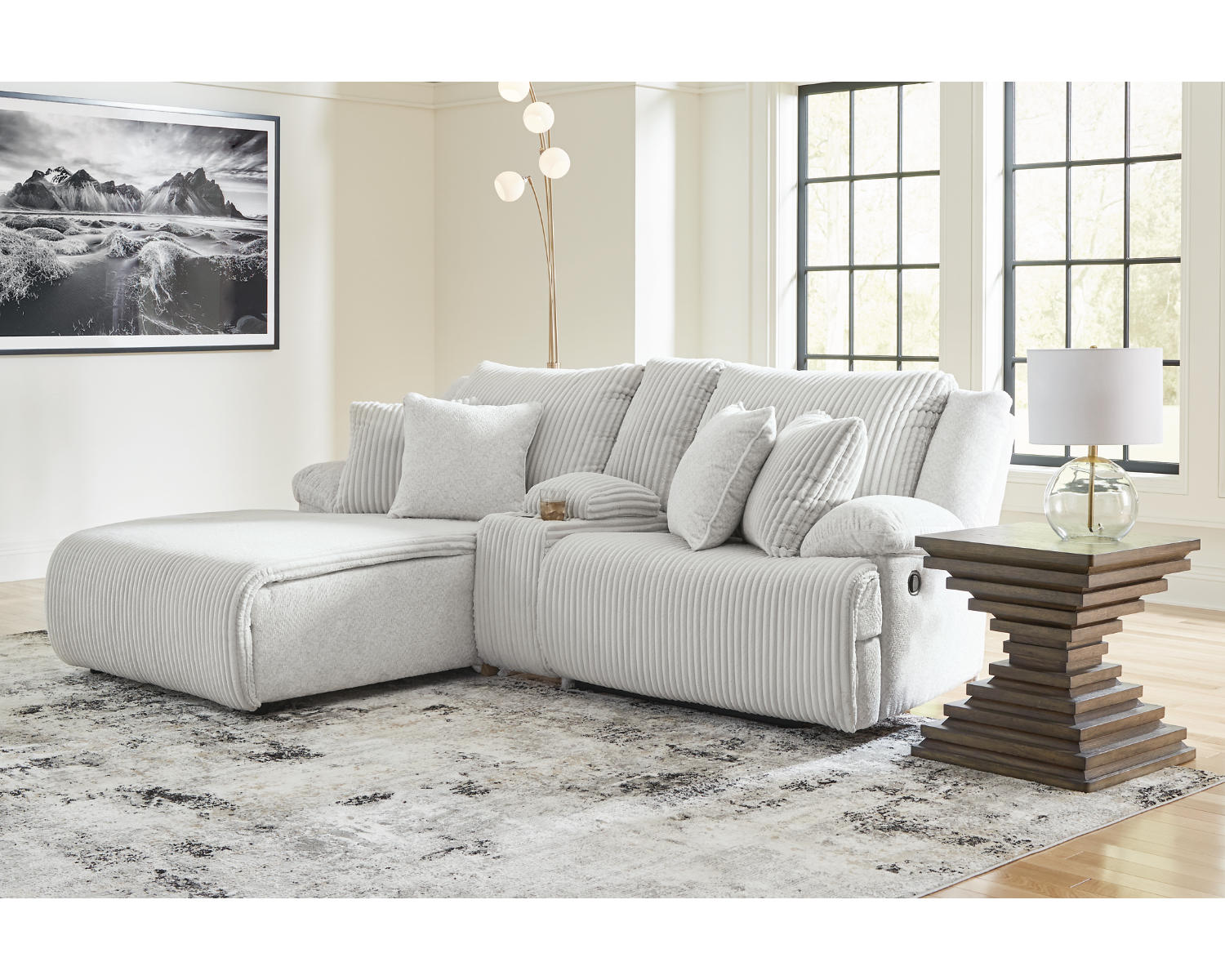 Top Tier 3-Piece Reclining Sectional Sofa with Chaise