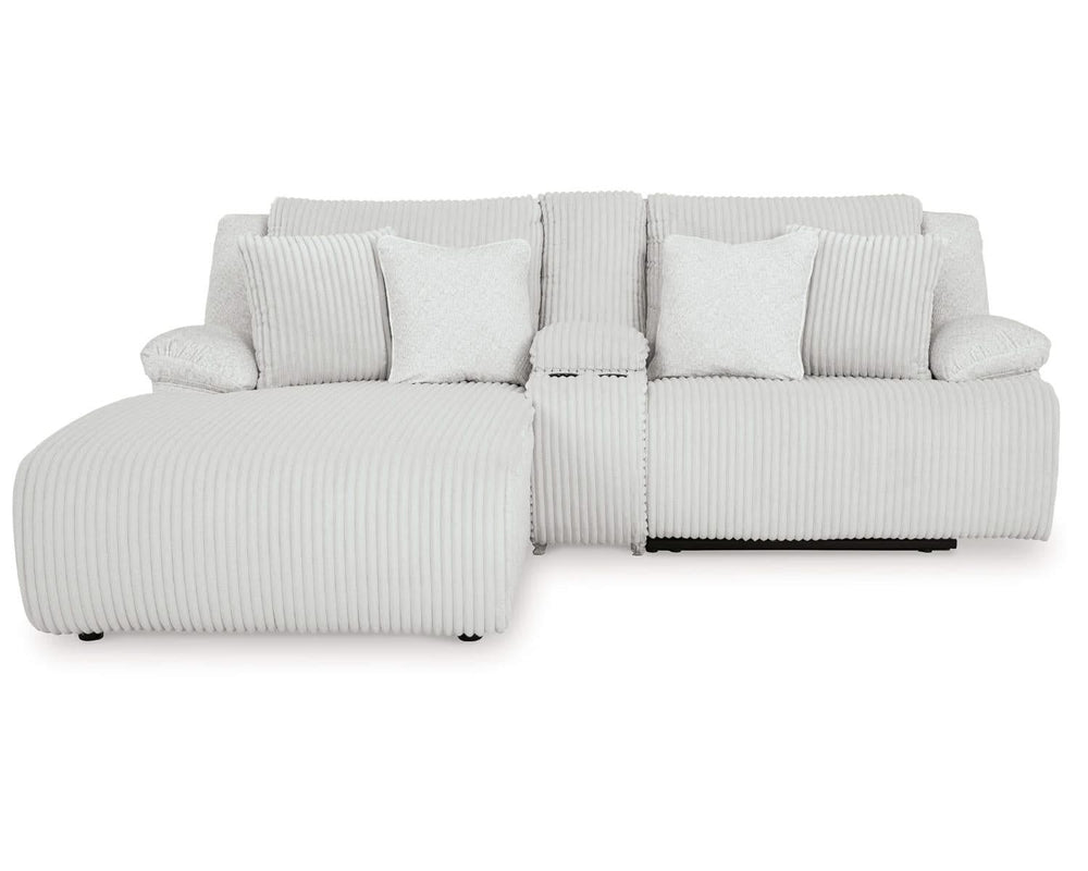 Sofá seccional reclinable de 3 piezas de primera calidad con chaise longue