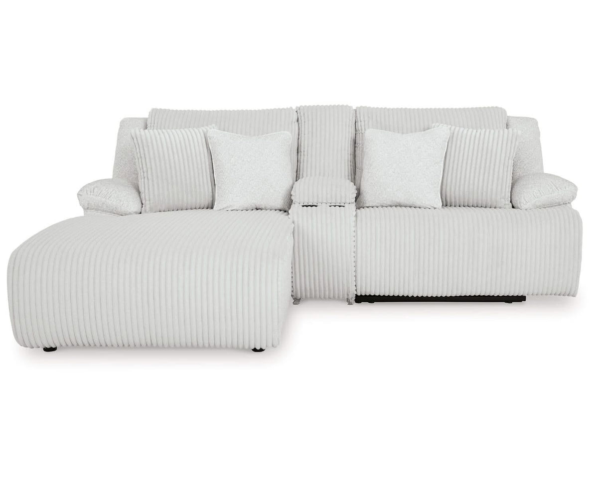 Sofá seccional reclinable de 3 piezas de primera calidad con chaise longue
