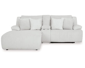 Sofá seccional reclinable de 3 piezas de primera calidad con chaise longue