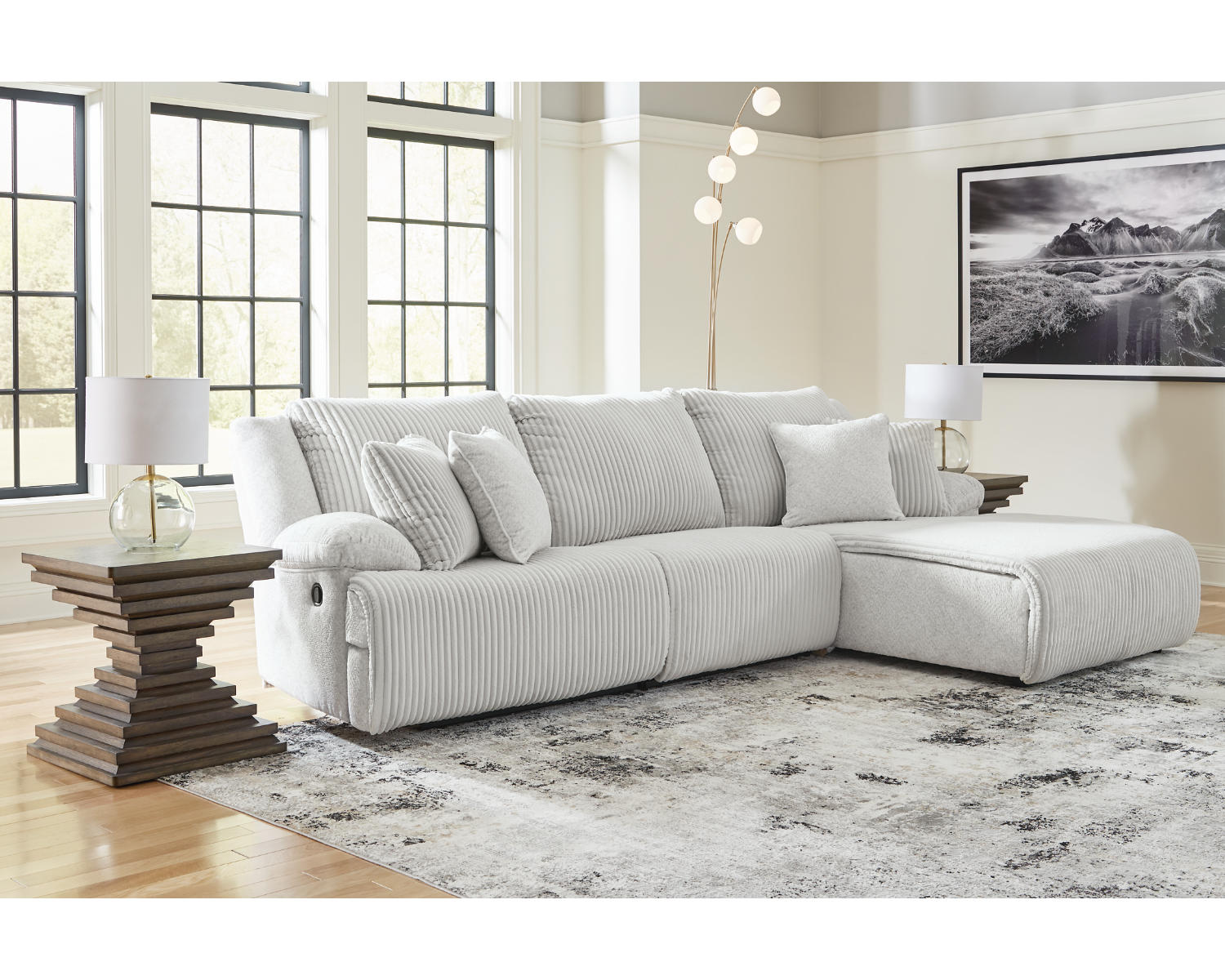 Top Tier 3-Piece Sectional Sofa Chaise