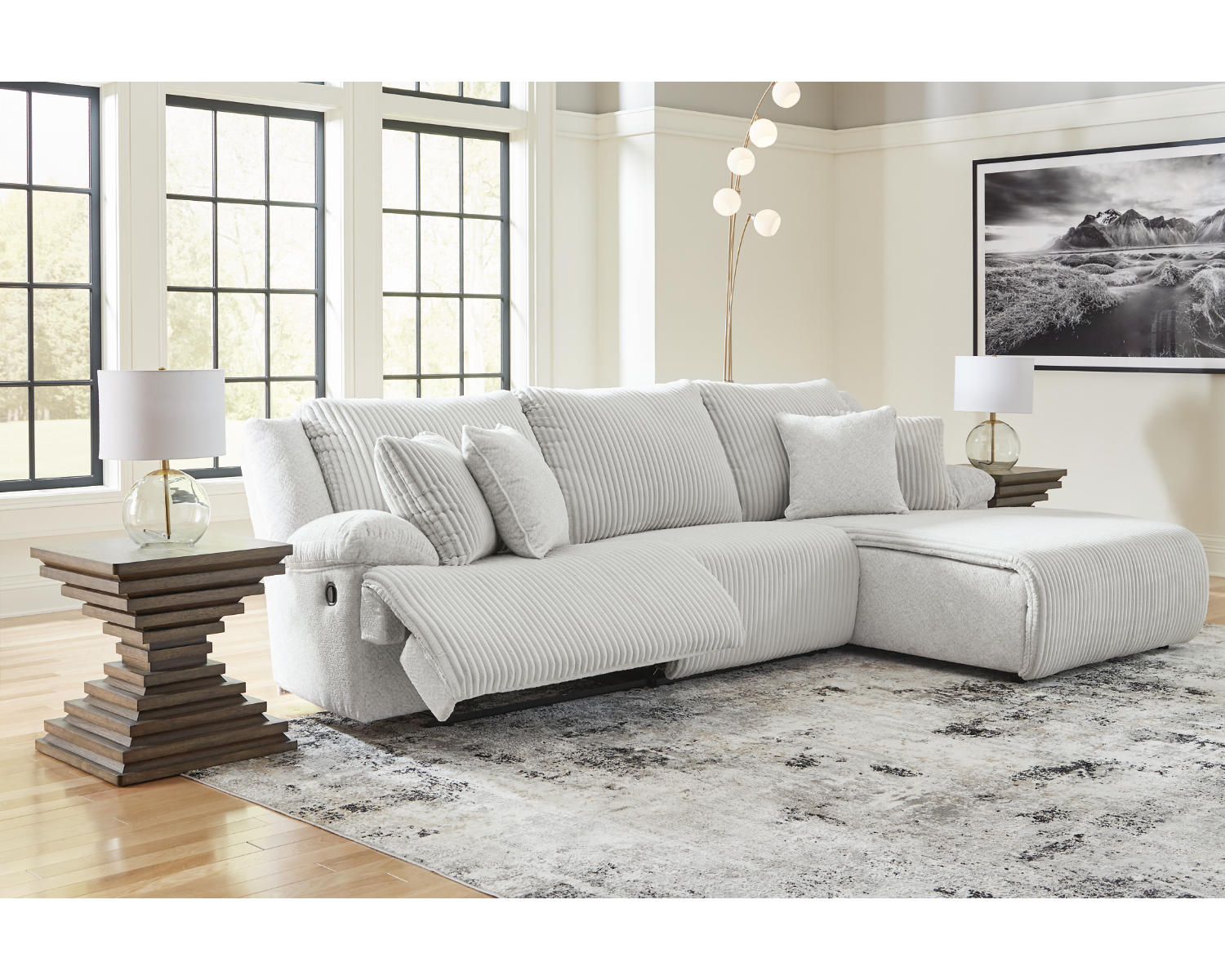 Top Tier 3-Piece Sectional Sofa Chaise