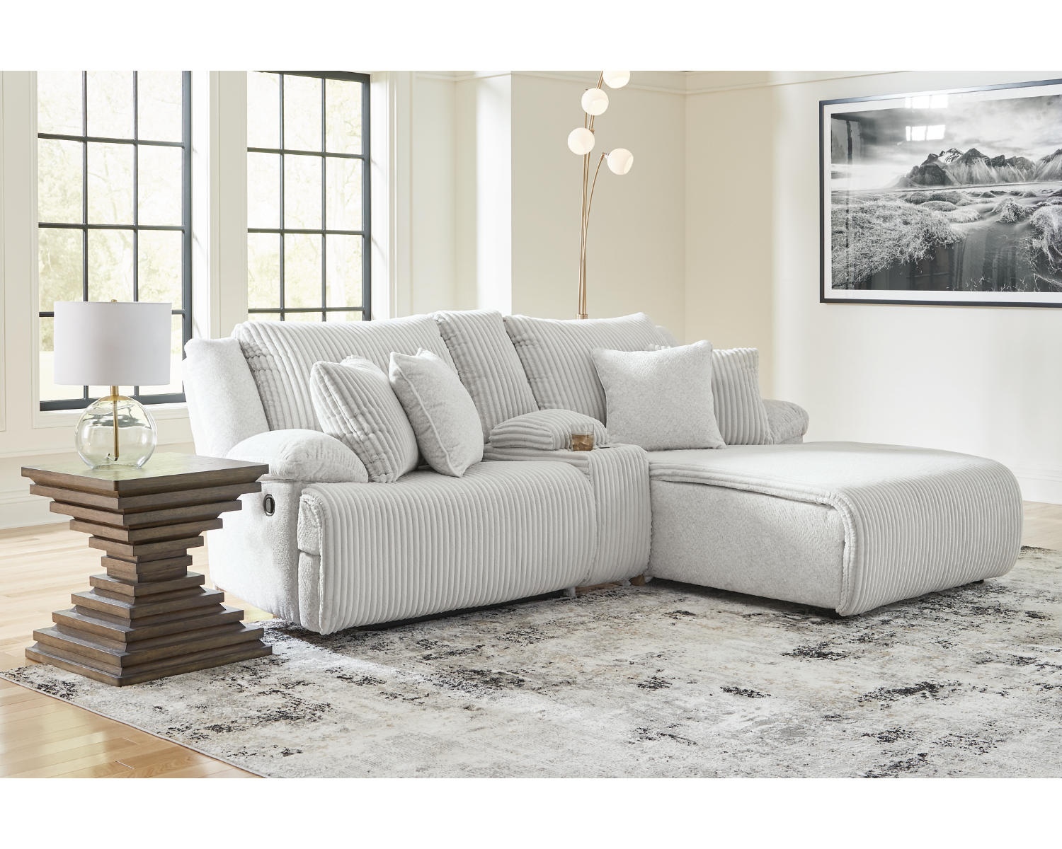 Top Tier 3-Piece Reclining Sectional Sofa with Chaise