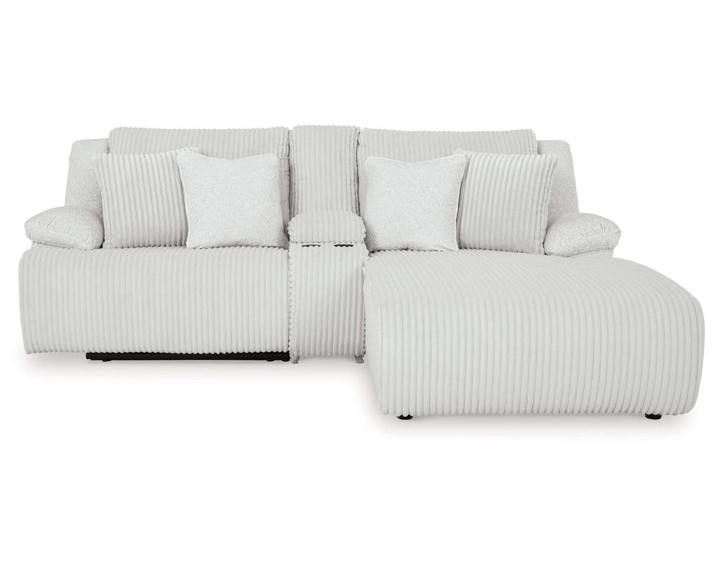 Sofá seccional reclinable de 3 piezas de primera calidad con chaise longue