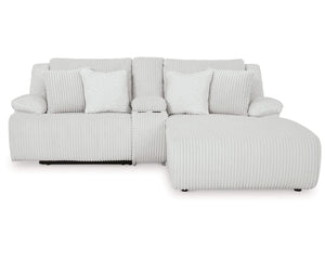 Sofá seccional reclinable de 3 piezas de primera calidad con chaise longue