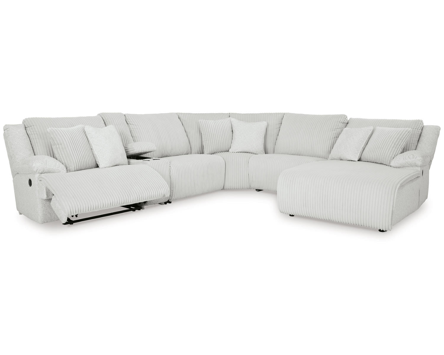 Top Tier 6-Piece Reclining Sectional with Chaise