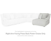 Top Tier Right-Arm Facing Power Reclining Back Chaise