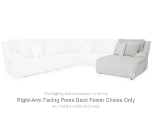 Chaise longue reclinable eléctrica de nivel superior con brazo derecho