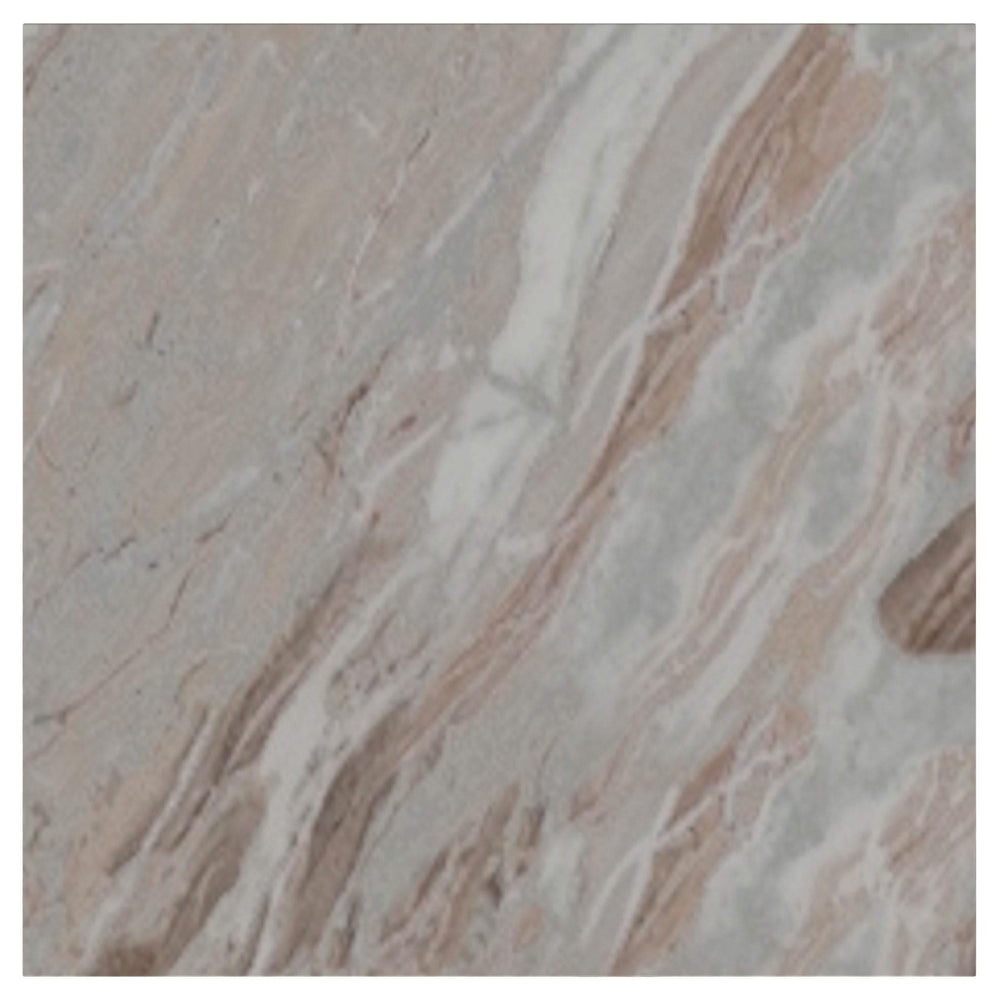 Mesa auxiliar decorativa Bowdoin de mármol auténtico gris