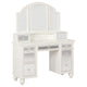 Tocador de maquillaje Reinhart blanco y beige