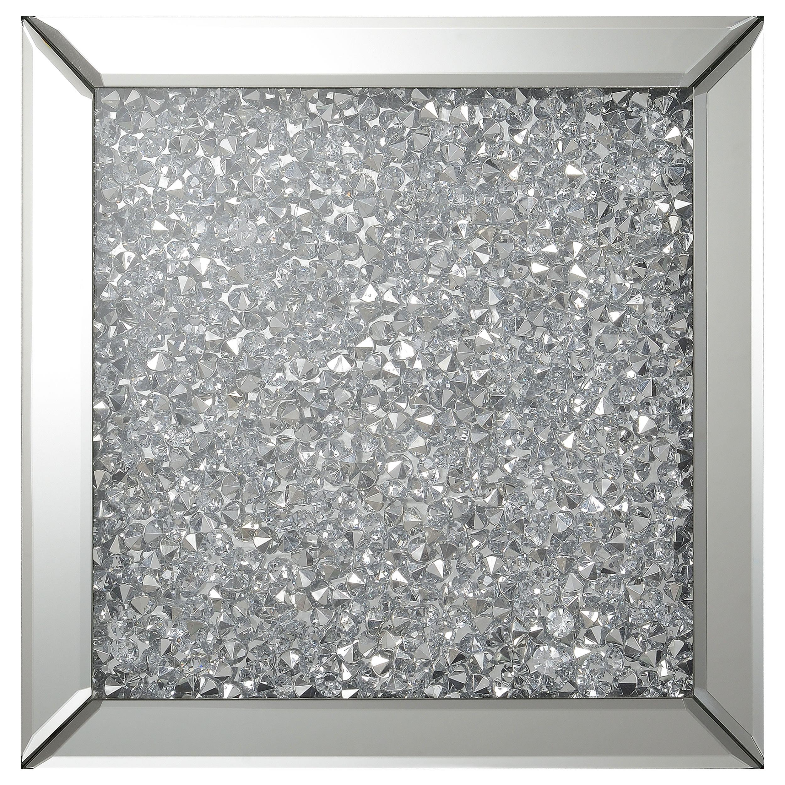 Audrey Square Mirrored Chair End Side Table Silver