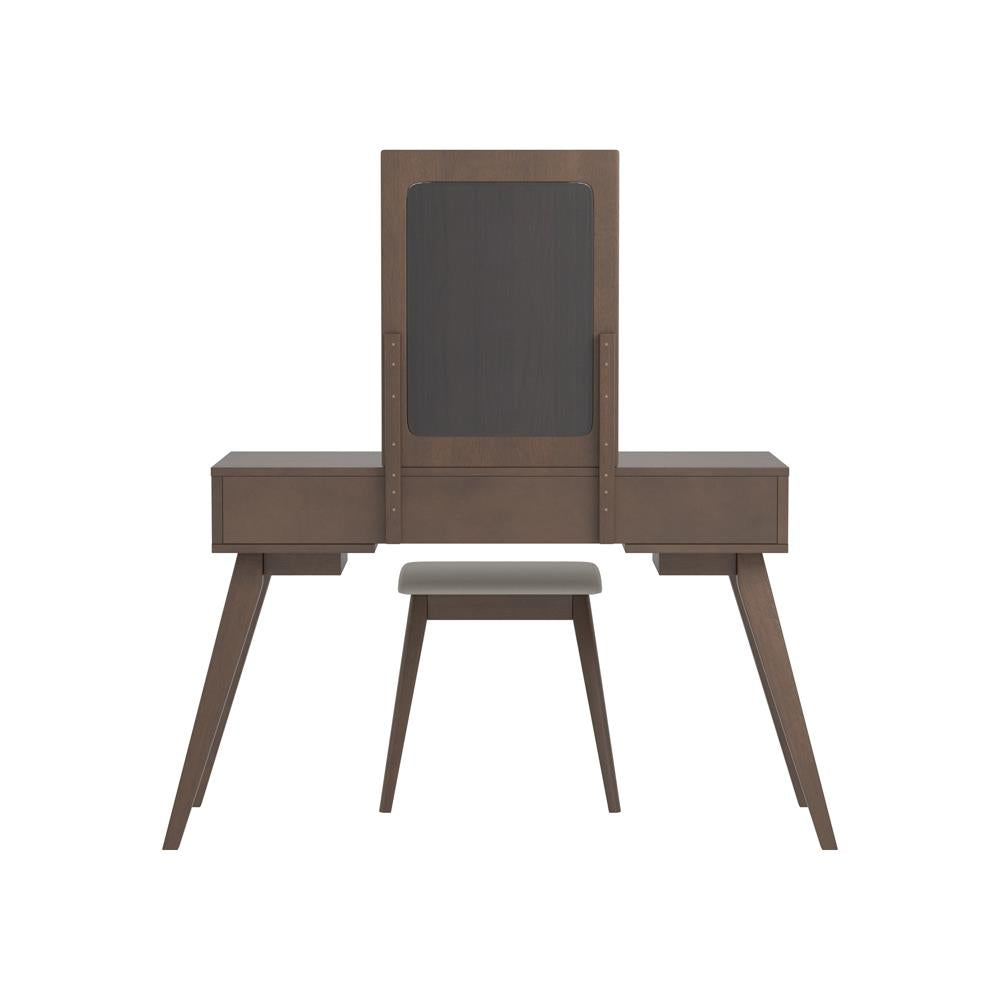 2-piece Vanity Set with 3-drawer Medium Brown