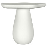 Mesa auxiliar Perth de 17 pulgadas con tablero en forma de nube, color blanco roto