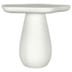 Mesa auxiliar Perth de 17 pulgadas con tablero en forma de nube, color blanco roto