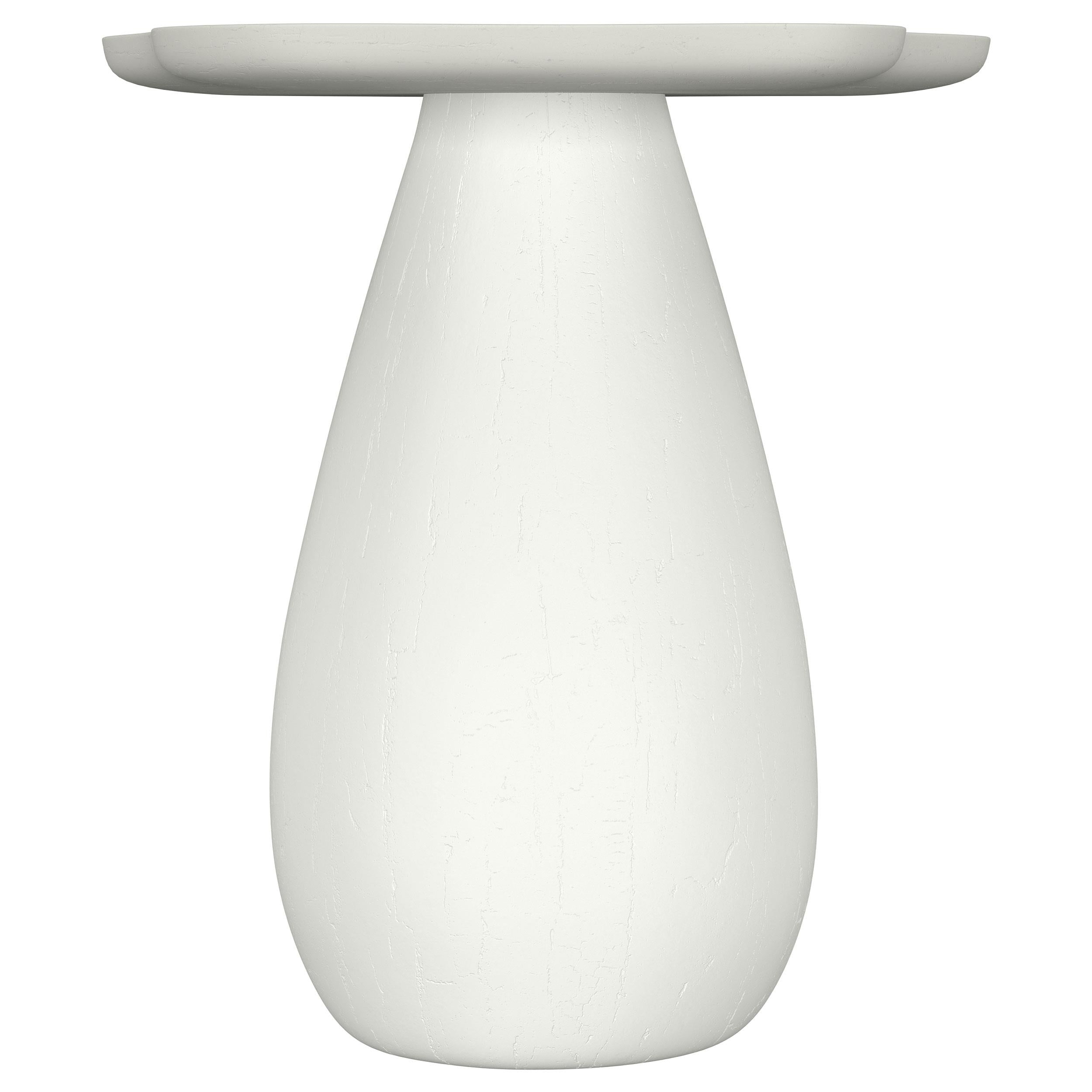 Perth 20-inch Side Table with Cloud-Shaped Top Off White