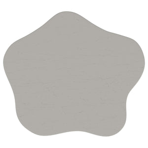 Mesa auxiliar Perth de 20 pulgadas con tablero en forma de nube, color blanco roto