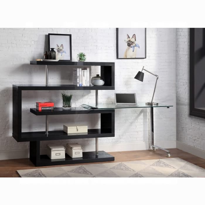 Buck II Writing Desk W/Bookshelf