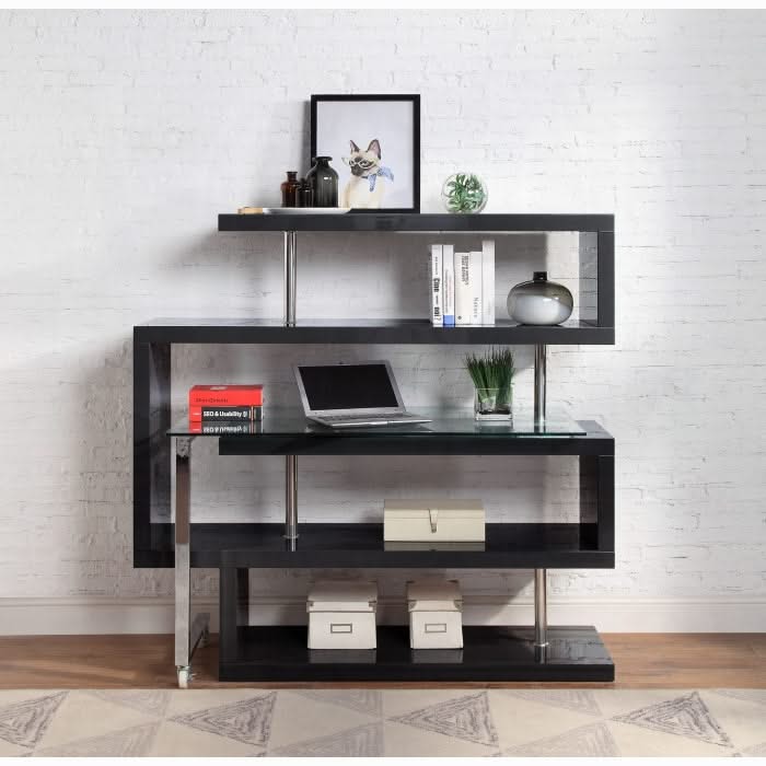 Buck II Writing Desk W/Bookshelf